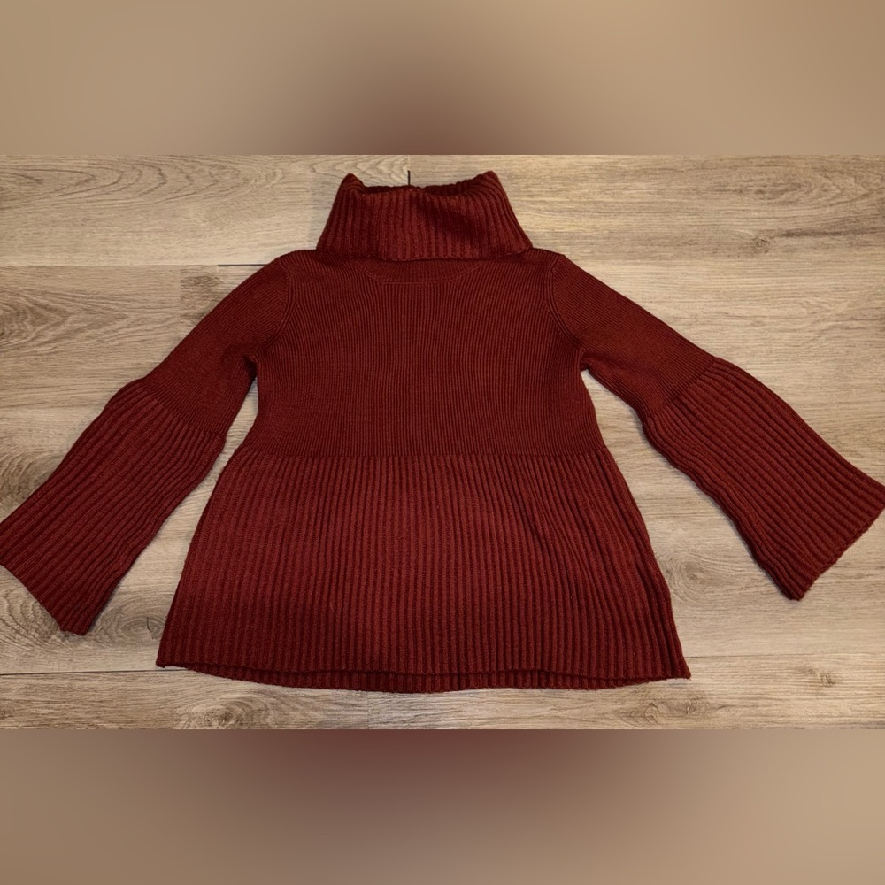 Deep Burgundy Cowl Neck Sweater